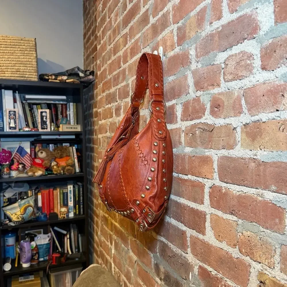 Isabella Fiore Audra Studded Hobo Bag